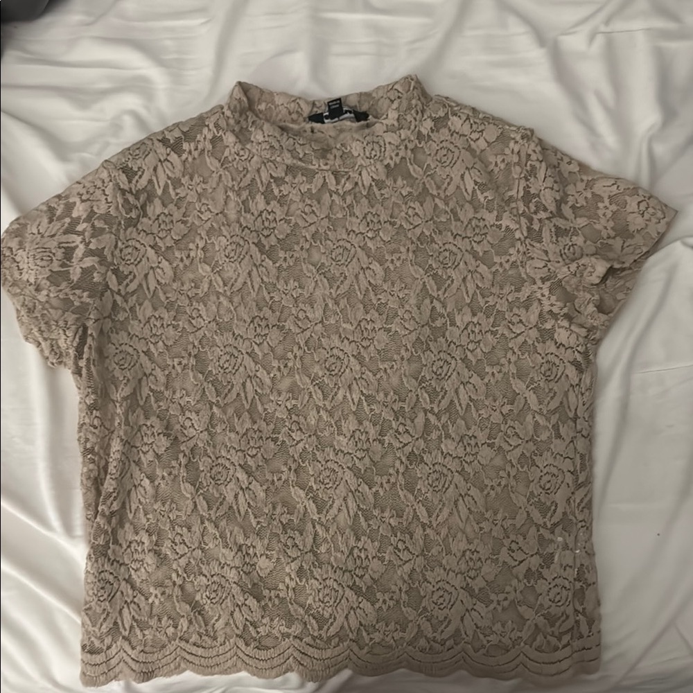Elegant Lace Top in Cream